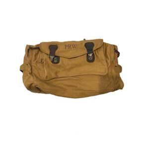 Heavy Canvas Beige Duffel Bag 22"x12"x10"